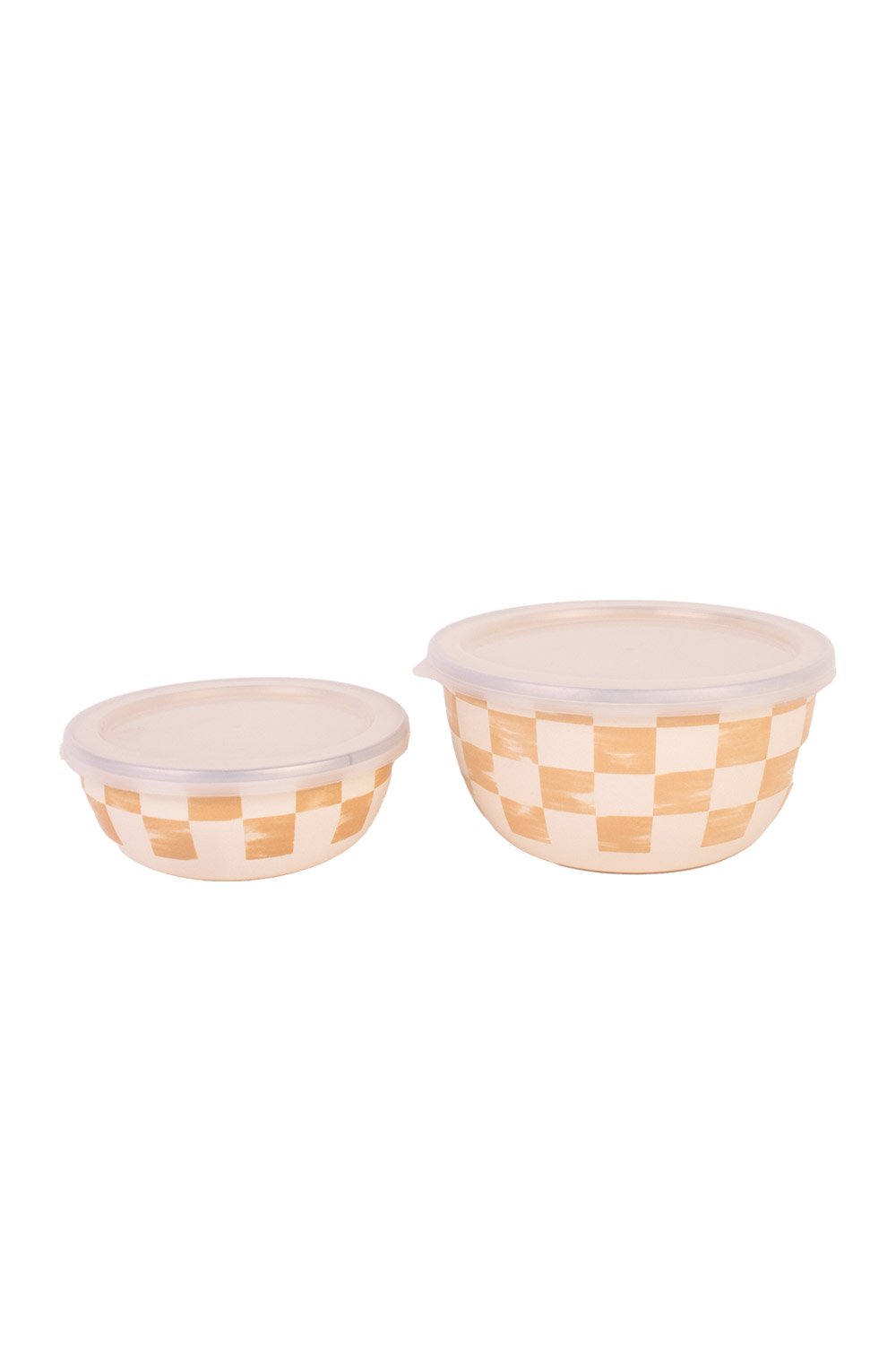 Emaylab-Beige Emaye İkili Kase Seti-Tabak & Kase-4-Milagron.com