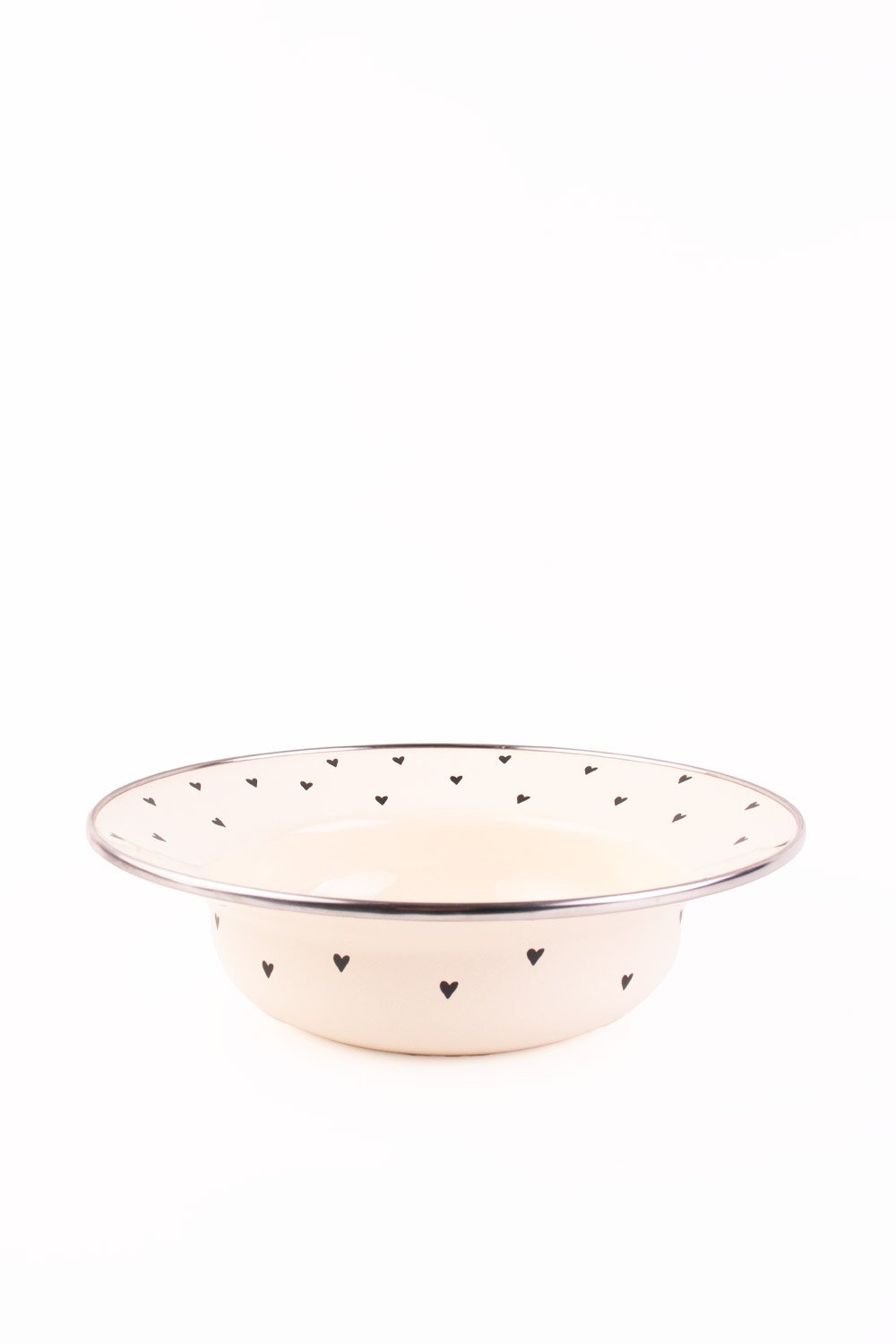 Emaylab-Black Cupid Emaye Çukur Makarna Ve Salata Tabağı-Tabak & Kase-3-Milagron.com