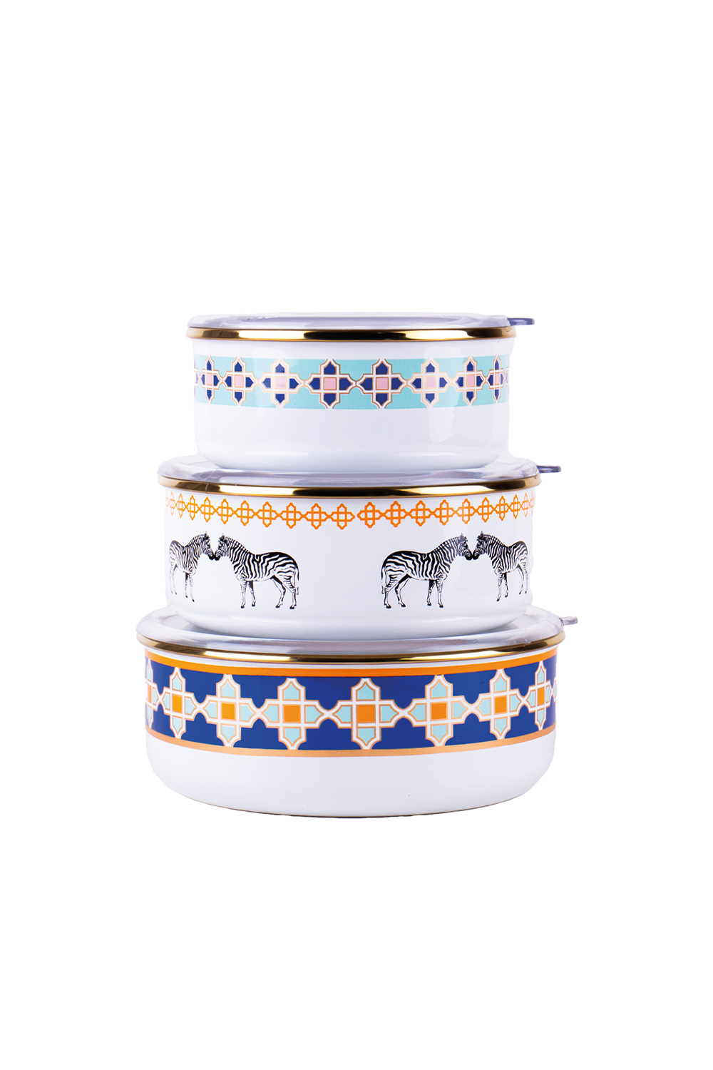 Emaylab-Jaolu Üçlü Emaye Saklama Kabı Seti-Sunum Aksesuarları-1-Milagron.com