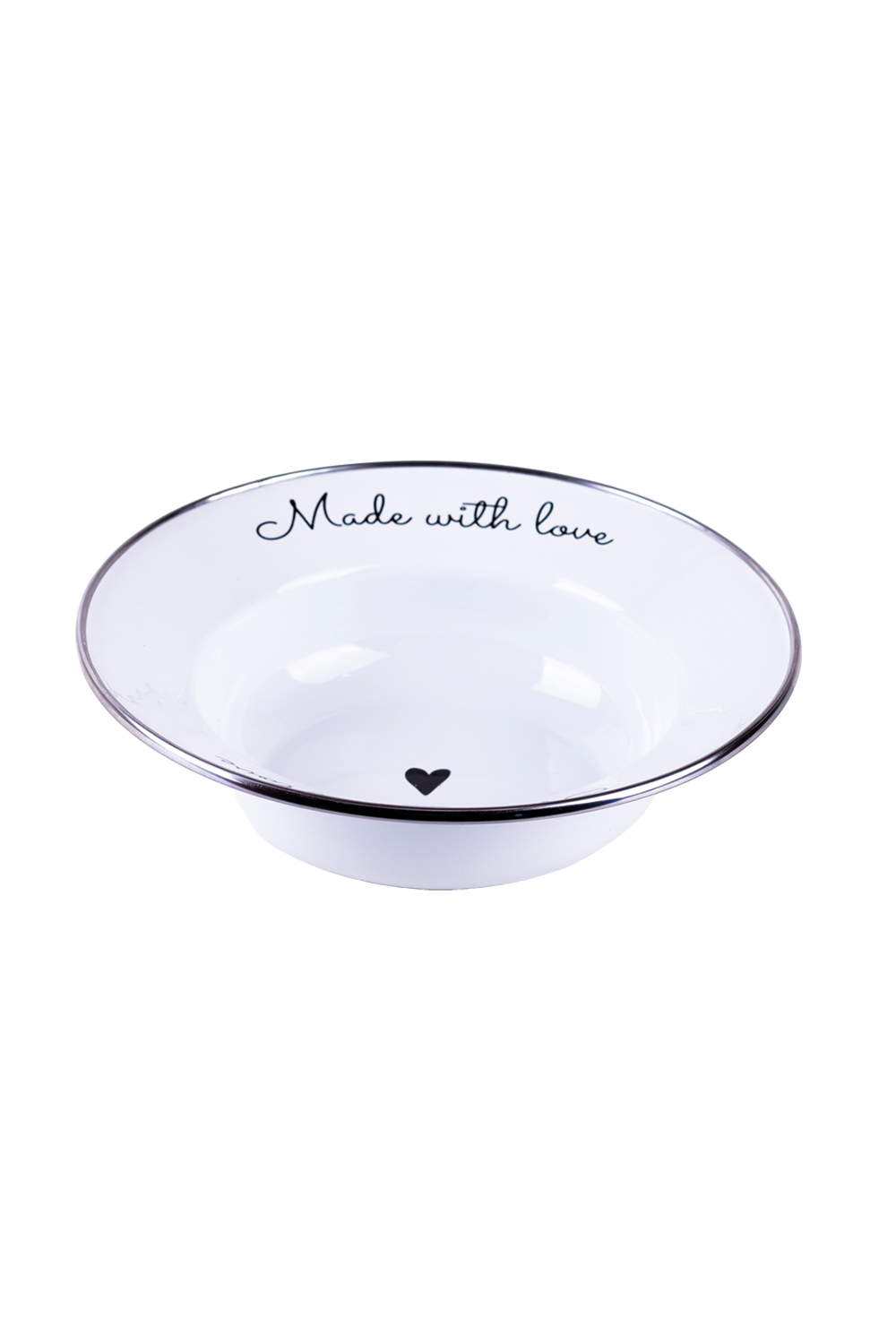 Emaylab-Love Emaye Çukur Makarna Ve Salata Tabağı-Tabak & Kase-1-Milagron.com