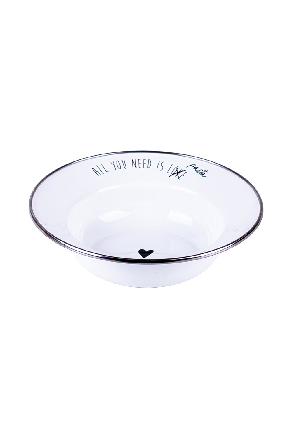 Emaylab-Motto Emaye Çukur Makarna Ve Salata Tabağı-Tabak & Kase-1-Milagron.com