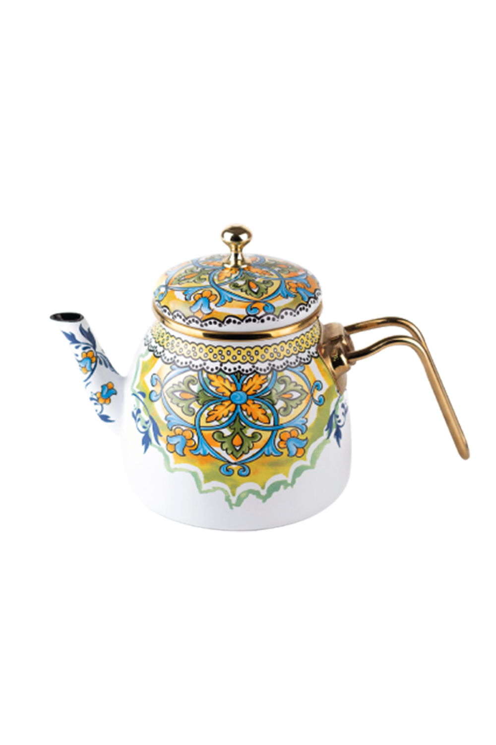 Emaylab-Selge Emaye Demlik 1 Litre-Sunum Aksesuarları-2-Milagron.com