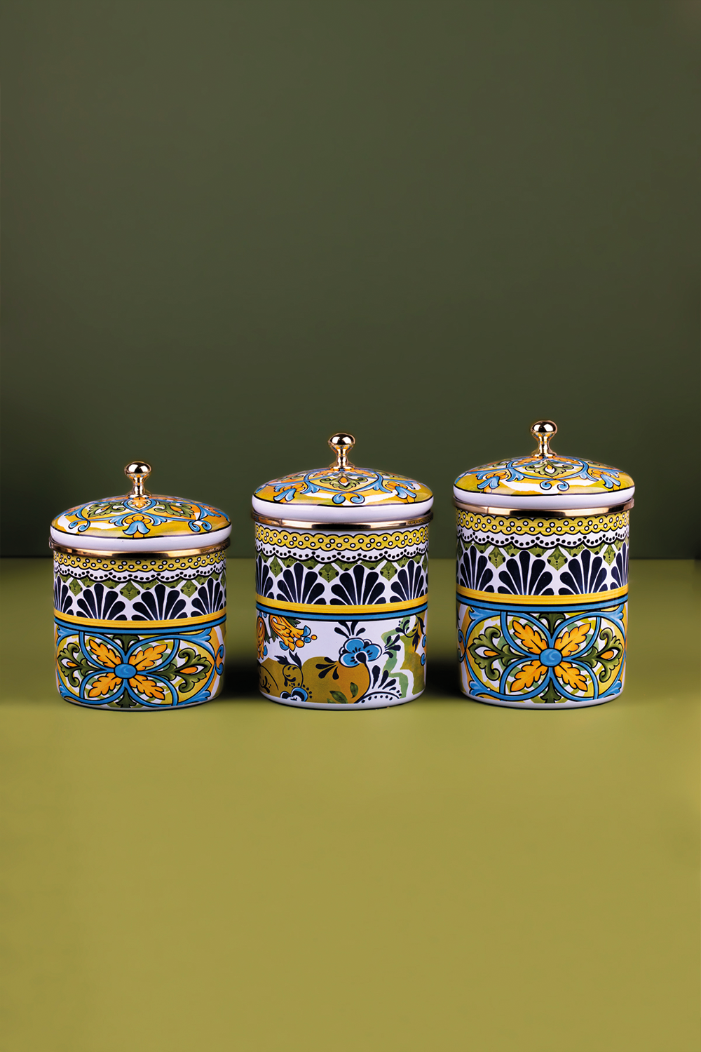 Emaylab-Selge Emaye Kavanoz Takımı-Sunum Aksesuarları-1-Milagron.com