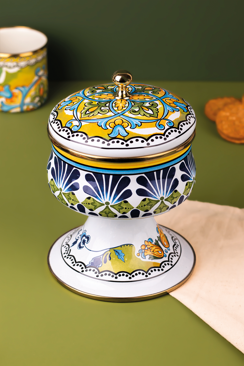 Emaylab-Selge Emaye Şekerlik-Sunum Aksesuarları-1-Milagron.com