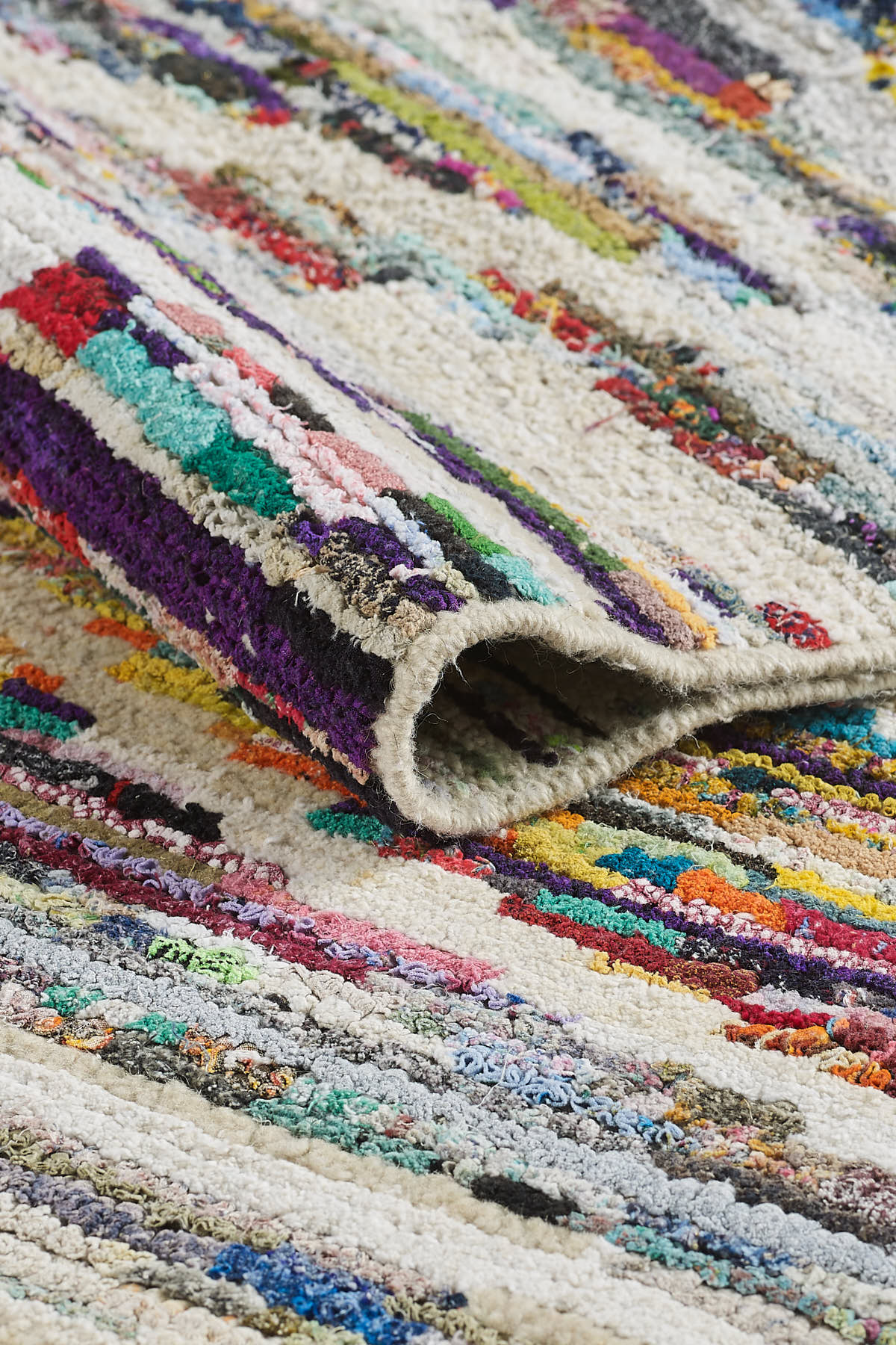 Empera-Antik Halı Recycle Etnik Desenli El Dokuması Salon Halısı E0007-3-Milagron.com