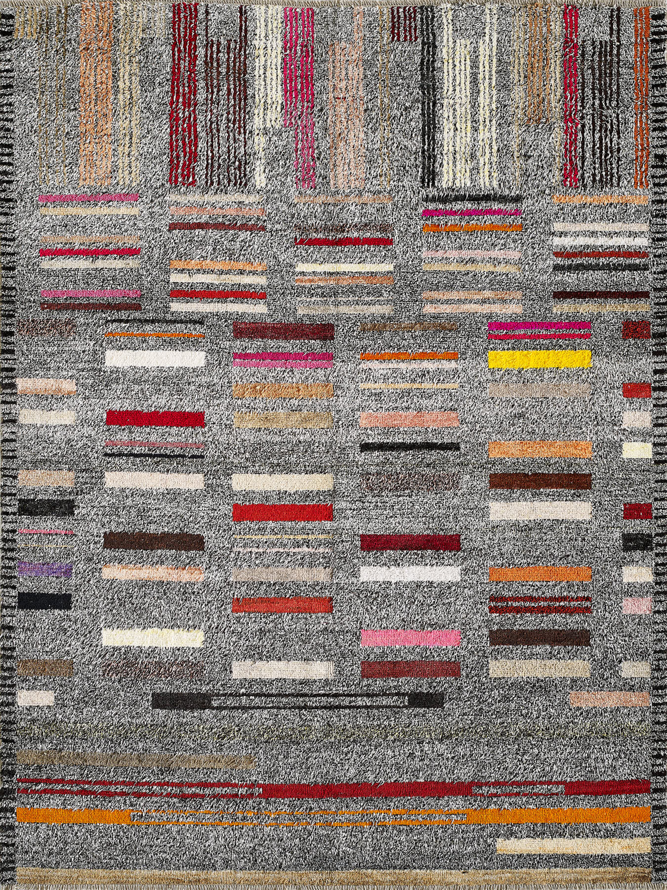 Empera-Antik Halı Recycle Etnik Desenli El Dokuması Salon Halısı E0020-1-Milagron.com