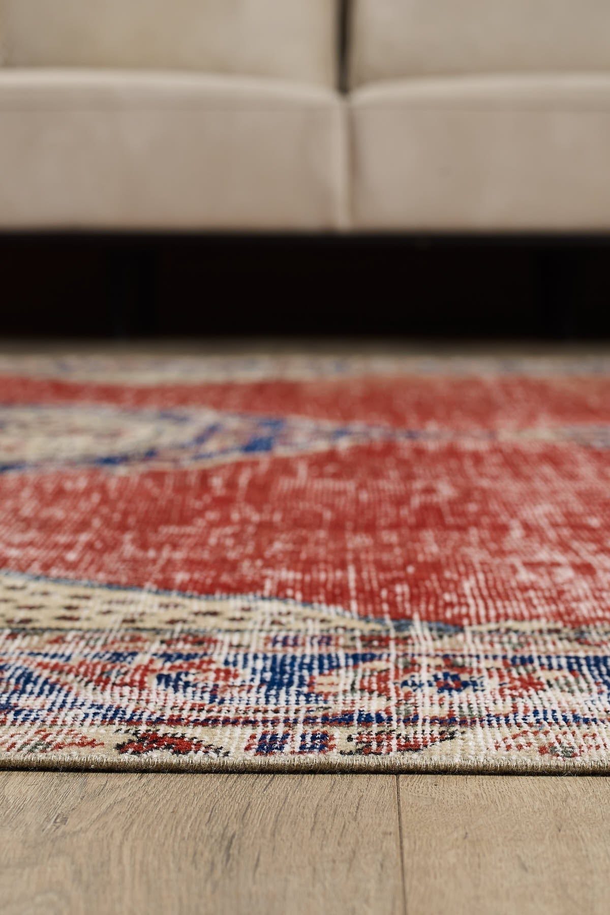 Empera-Antik Halı Vintage Etnik Desenli El Dokuması Halısı E0027-4-Milagron.com