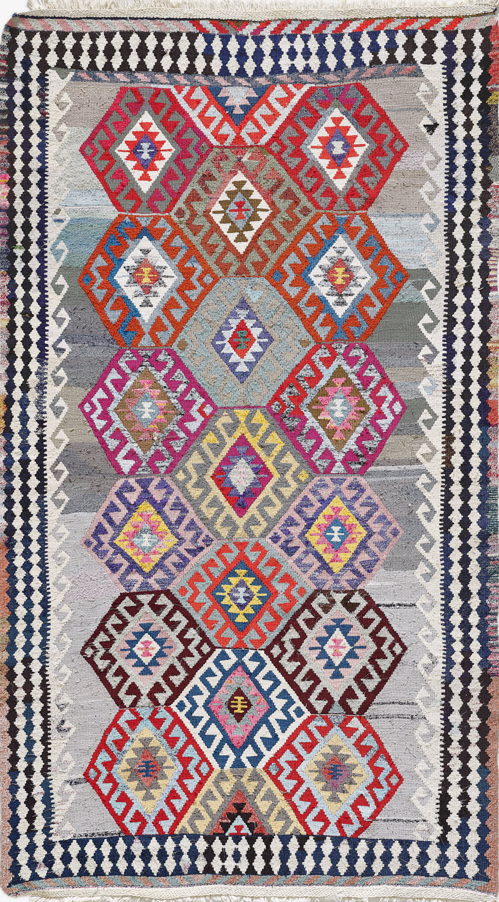 Empera-Antik Kilim Anadolu Etnik Desenli El Dokuması Kilim E0523-1-Milagron.com