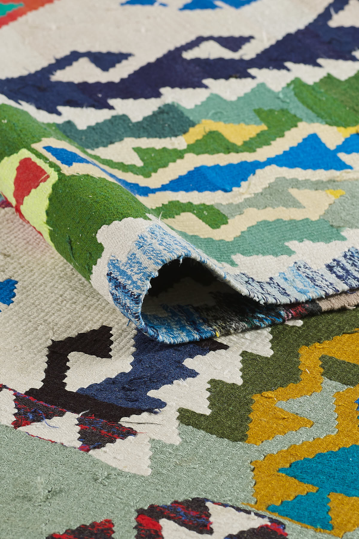 Empera-Antik Kilim Anadolu Etnik Desenli El Dokuması Kilim E0526-3-Milagron.com