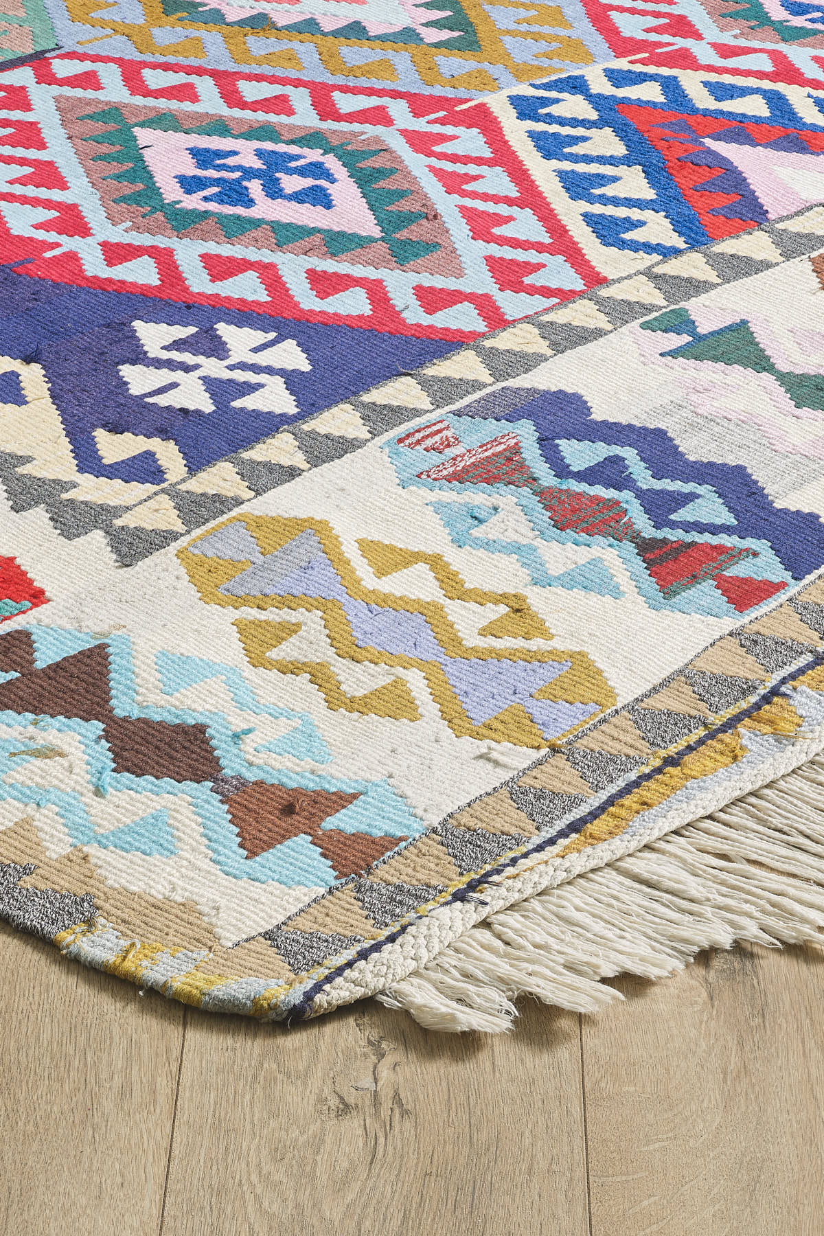 Empera-Antik Kilim Anadolu Etnik Desenli El Dokuması Kilim E0528-2-Milagron.com