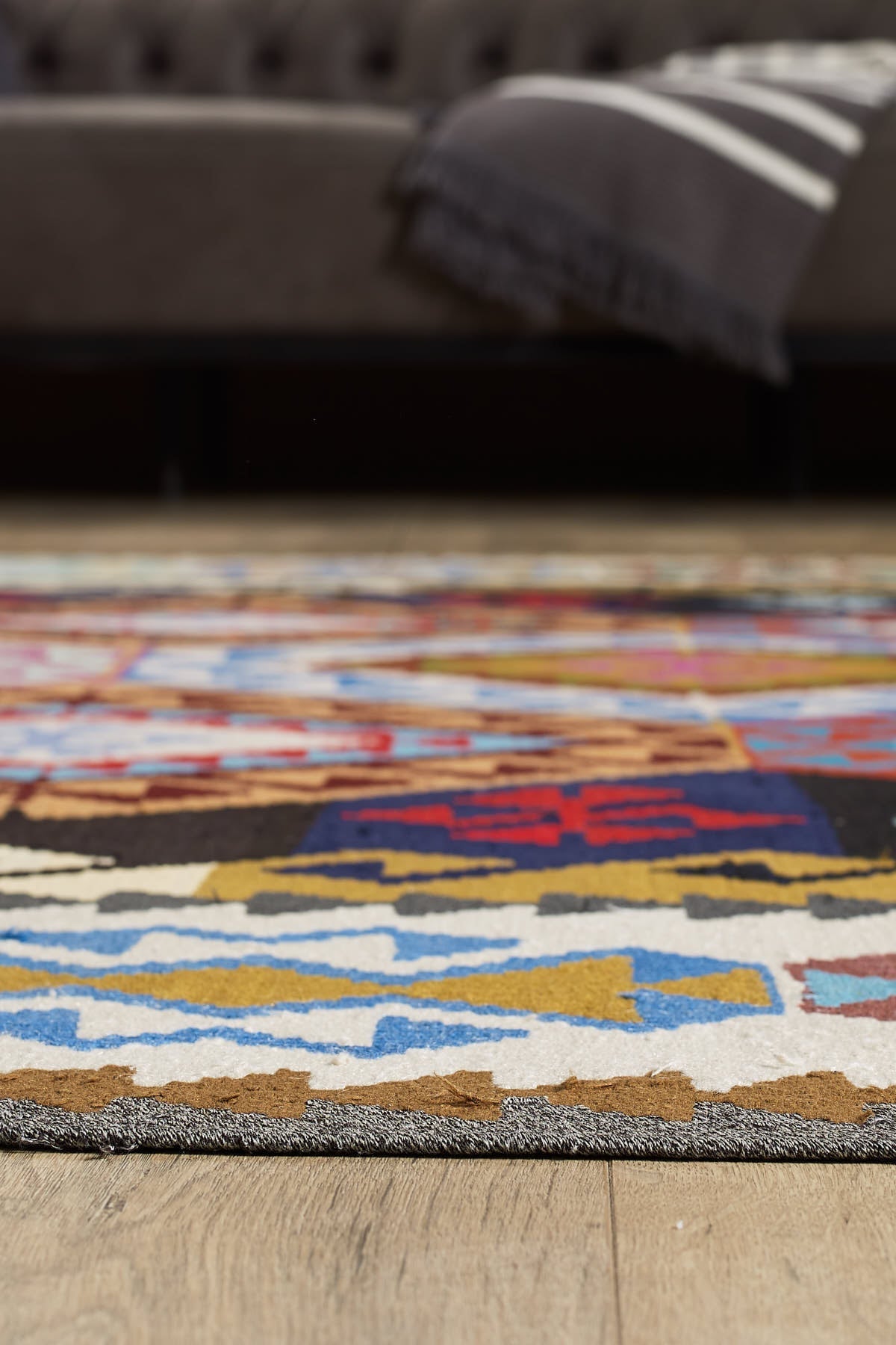 Empera-Antik Kilim Anadolu Etnik Desenli El Dokuması Kilim E0528-4-Milagron.com