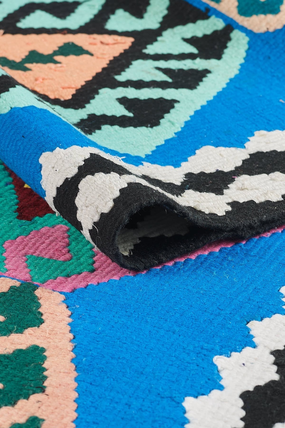 Empera-Antik Kilim Anadolu Etnik Desenli El Dokuması Kilim E0530-3-Milagron.com