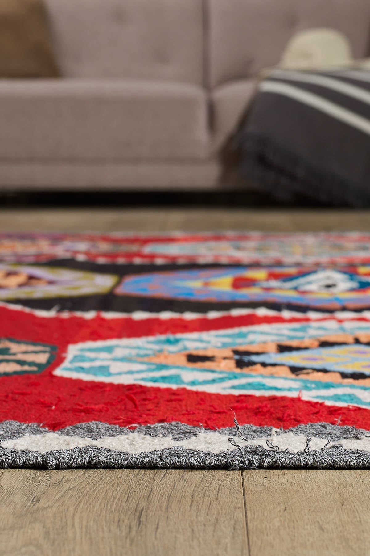 Empera-Antik Kilim Anadolu Etnik Desenli El Dokuması Kilim E0531-4-Milagron.com