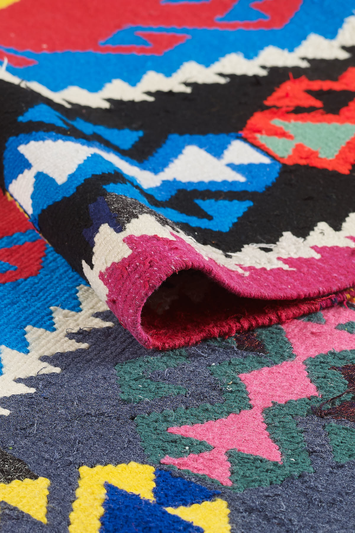 Empera-Antik Kilim Anadolu Etnik Desenli El Dokuması Kilim E0533-3-Milagron.com