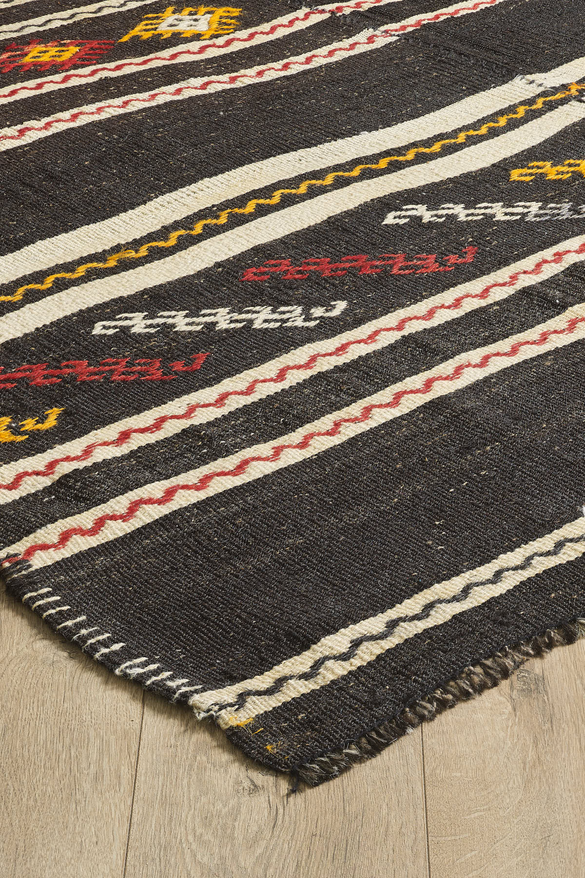 Empera-Antik Kilim Kıl Kilim Etnik Desenli El Dokuması Kilim E0505-2-Milagron.com