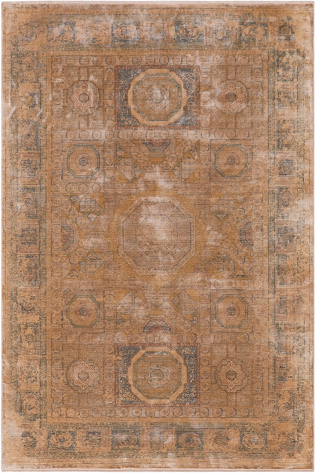 Empera-Gordion Crown Kendinden Saçaklı Modern Halı-1-Milagron.com