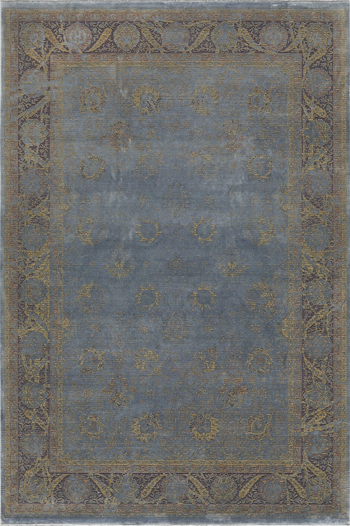 Empera-Gordion Gris Kendinden Saçaklı Modern Halı-1-Milagron.com