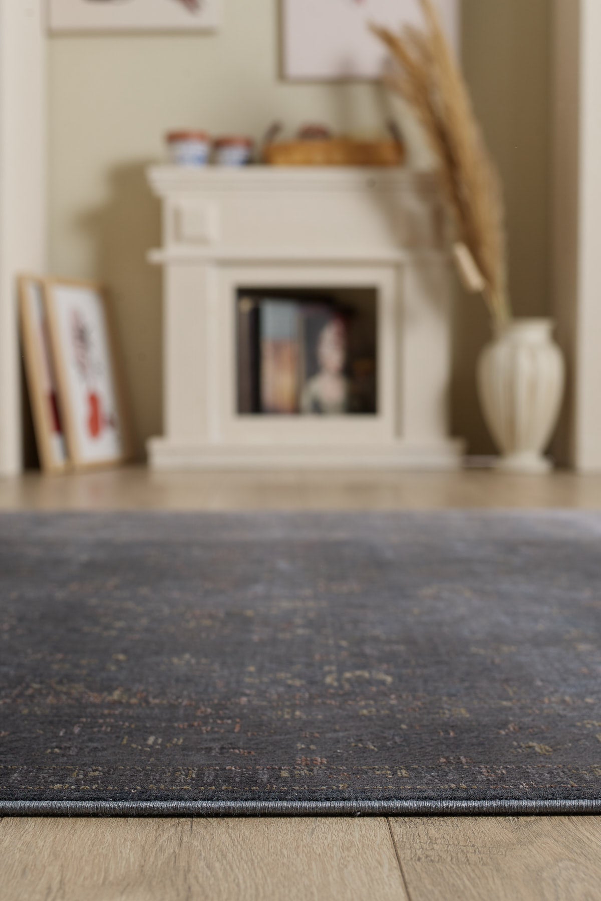 Empera-Gordion Grıseus Kendinden Saçaklı Modern Halı-4-Milagron.com