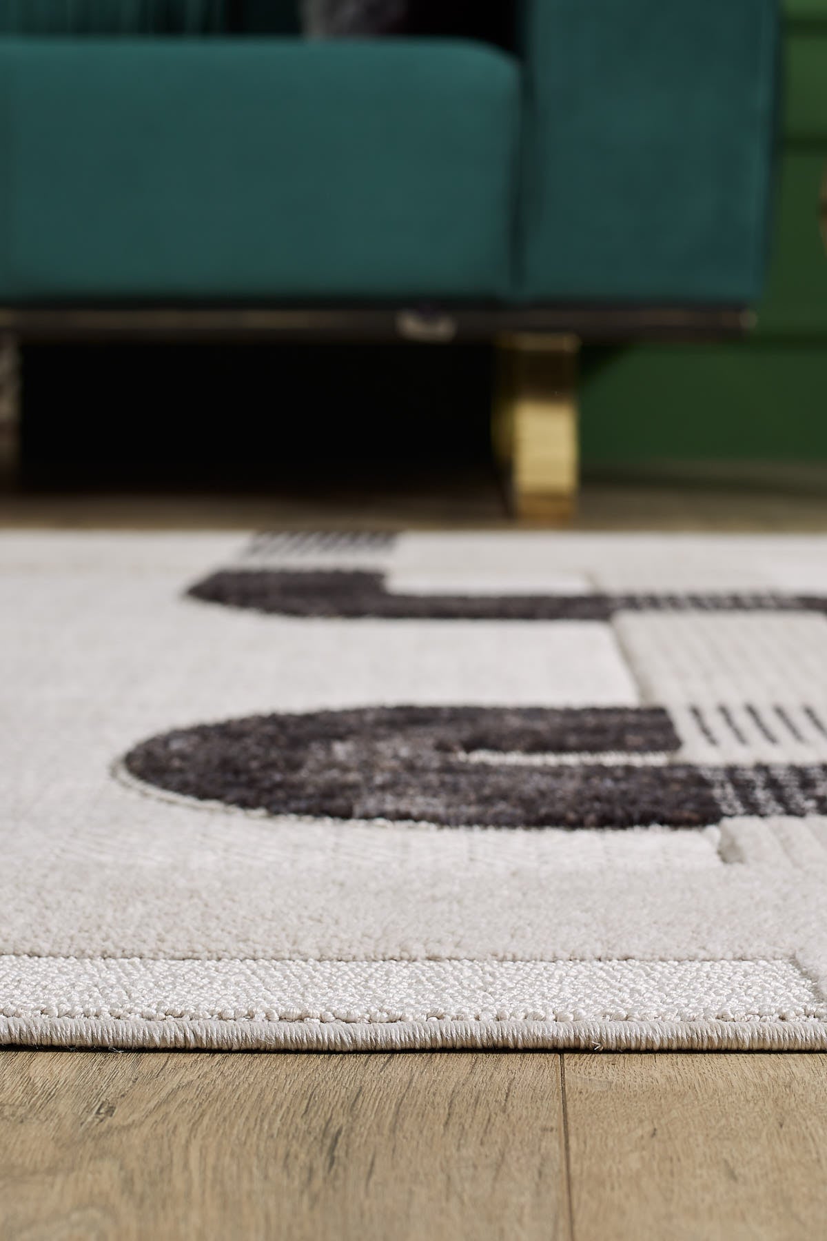 Empera-Ibiza Berta Geometrik Toz Vermeyen İSkandinav Desen Saçaklı Halı-4-Milagron.com