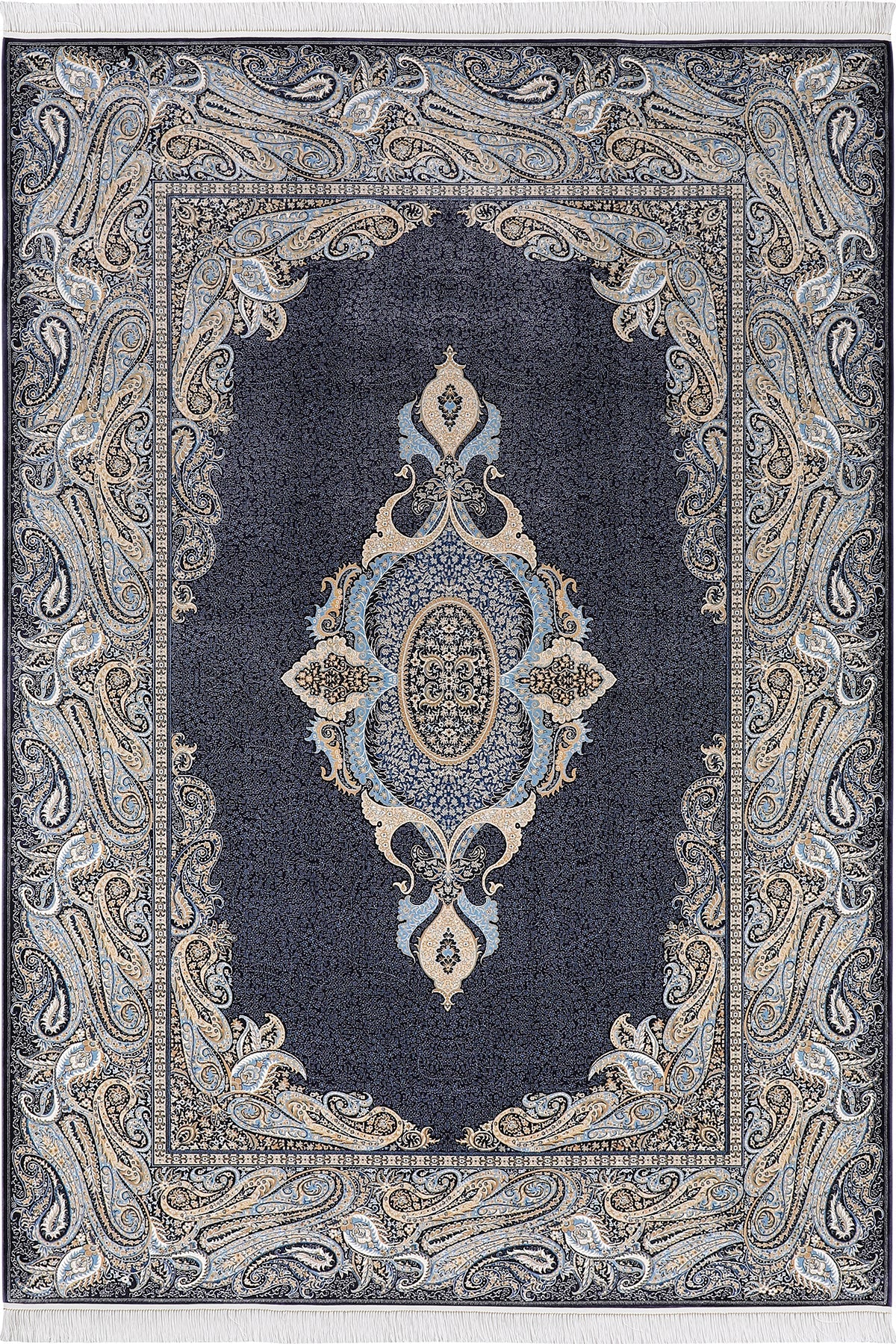 Empera-Jumeirah Moroccan Blue Modern Klasik Salon Halısı-1-Milagron.com