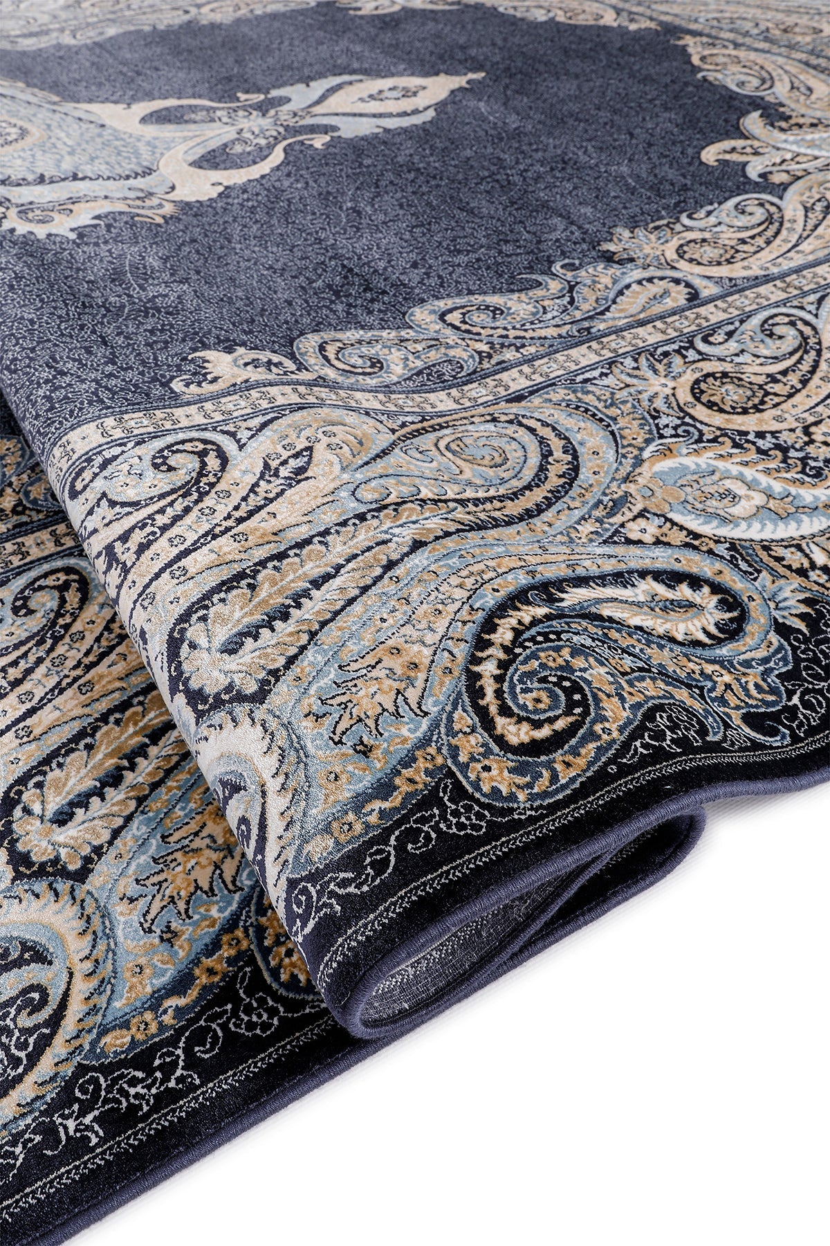 Empera-Jumeirah Moroccan Blue Modern Klasik Salon Halısı-4-Milagron.com