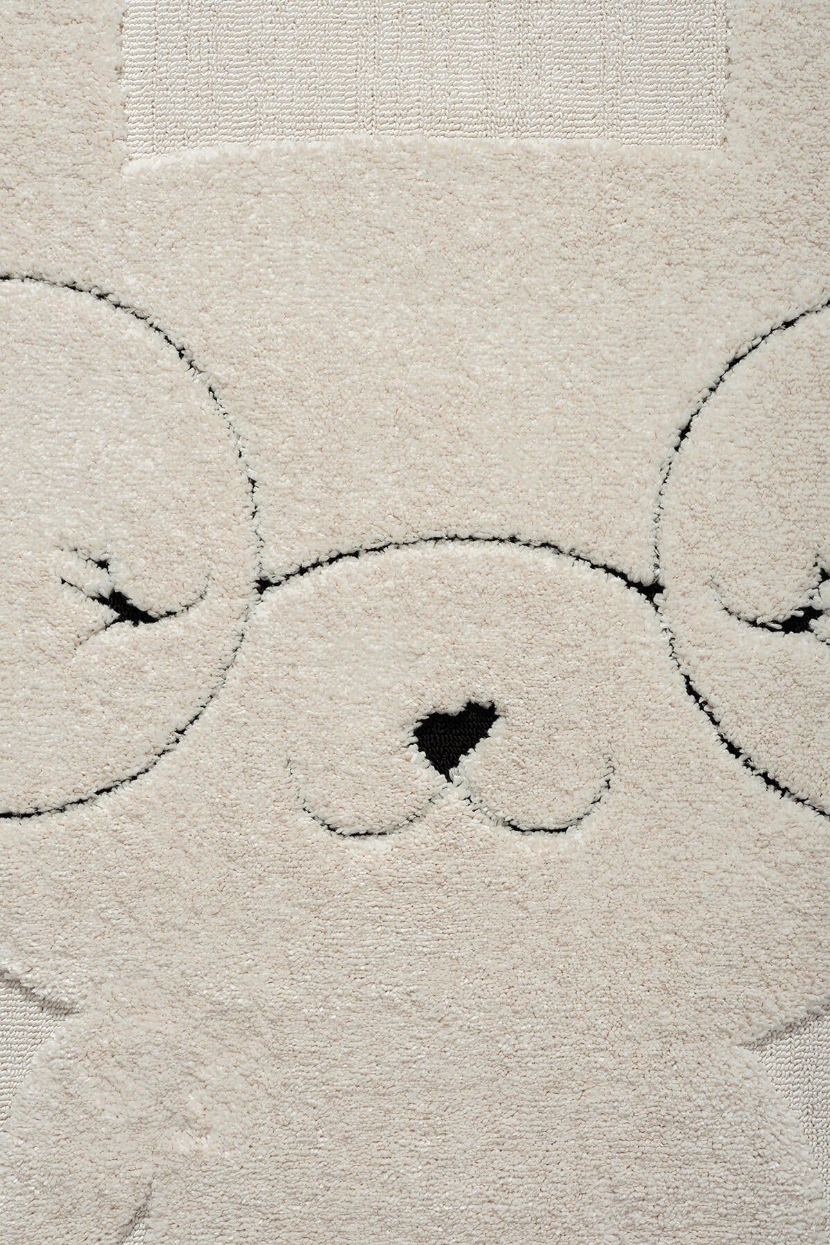 Empera-Kids Bunny Tavşan Figürlü Krem Bebek Odası Halısı-5-Milagron.com