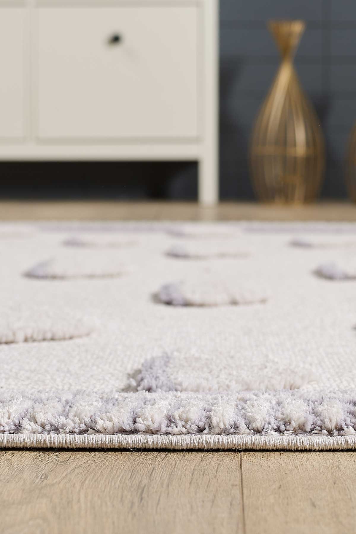 Empera-Kids White Cloud Bulut Desenli Çocuk Takma Saçaklı Çocuk Halısı-4-Milagron.com