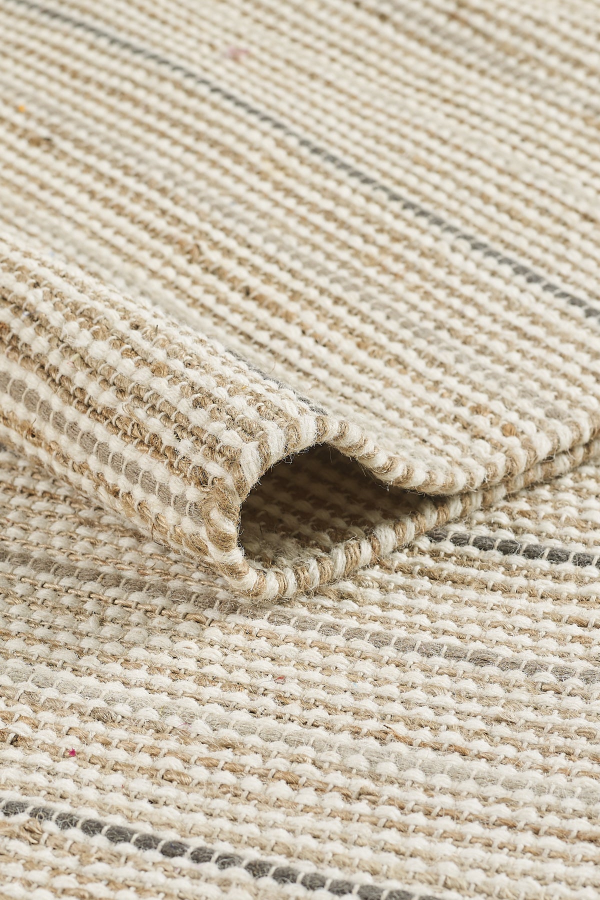 Empera-Lafel Slate Grey Jüt Hasır Halı-3-Milagron.com