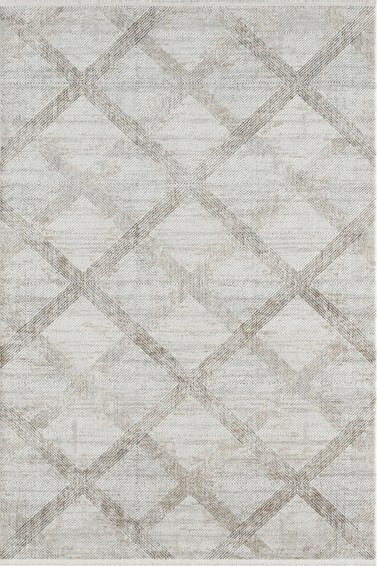 Empera-Pena İMpala Modern Saçaklı Geometrik Desenli Halı-1-Milagron.com