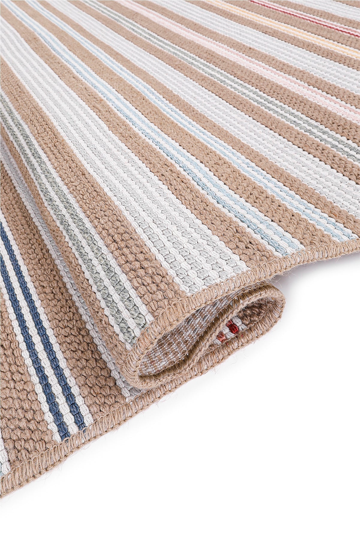Empera-Qılım Mavi Modern Takma Saçaklı Kilim-4-Milagron.com