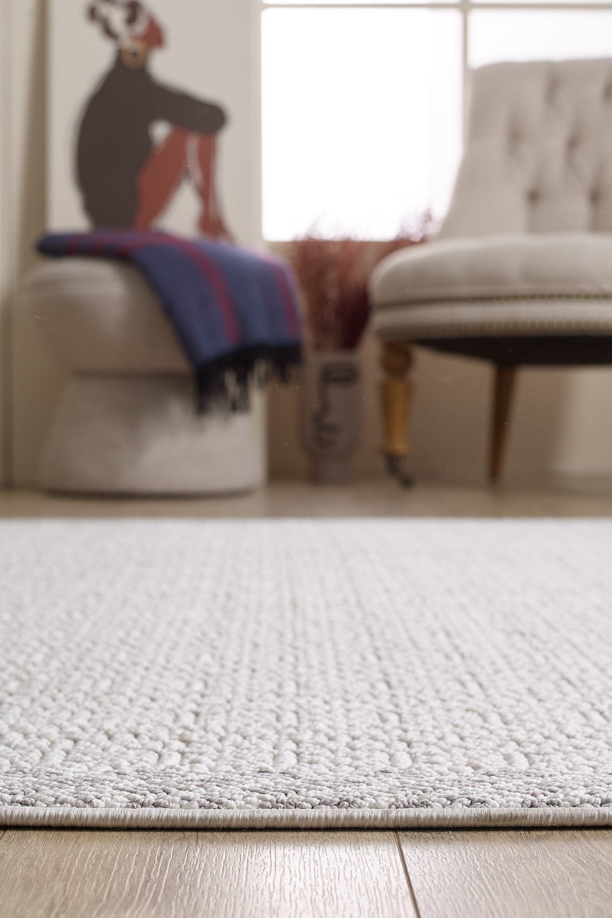 Empera-Serenity Lace Saçaklı Tozumaz Antialerjik Halı-4-Milagron.com