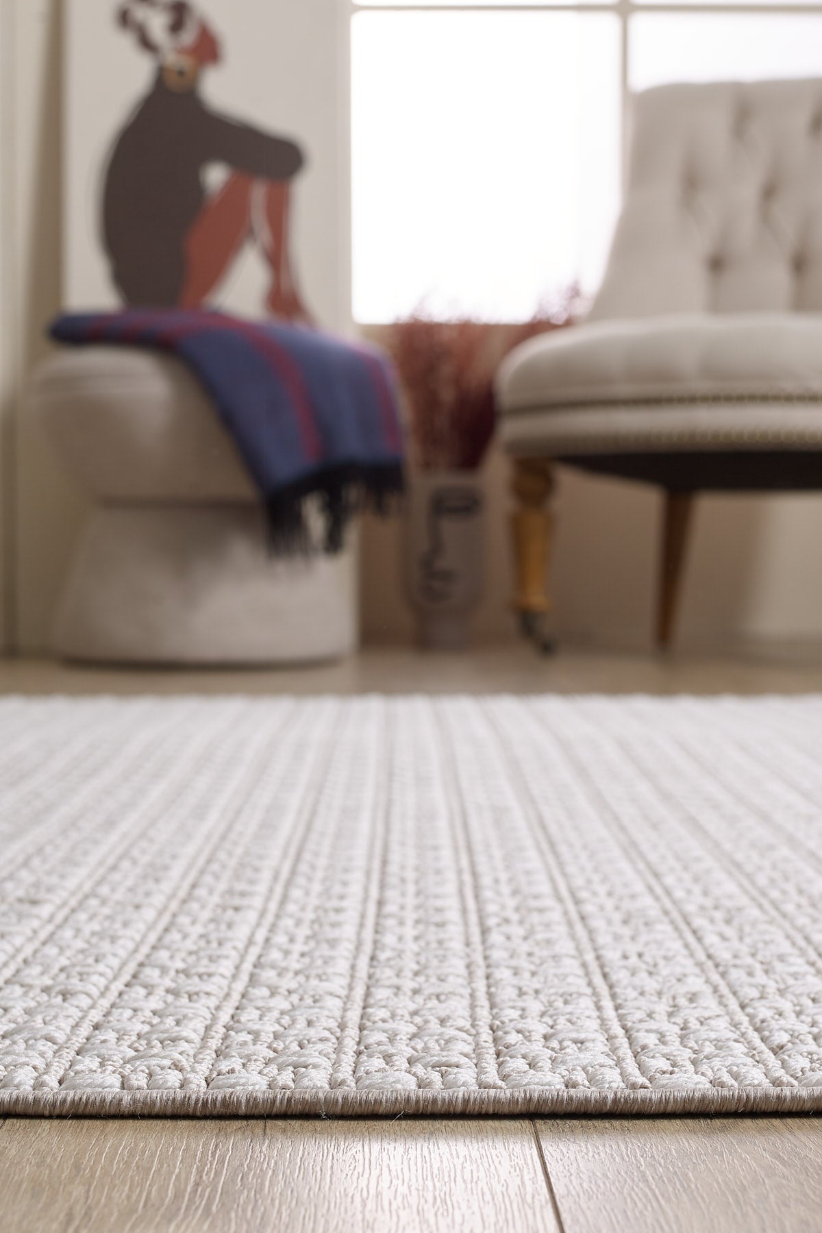 Empera-Serenity Pure Saçaklı Tozumaz Antialerjik Halı-4-Milagron.com