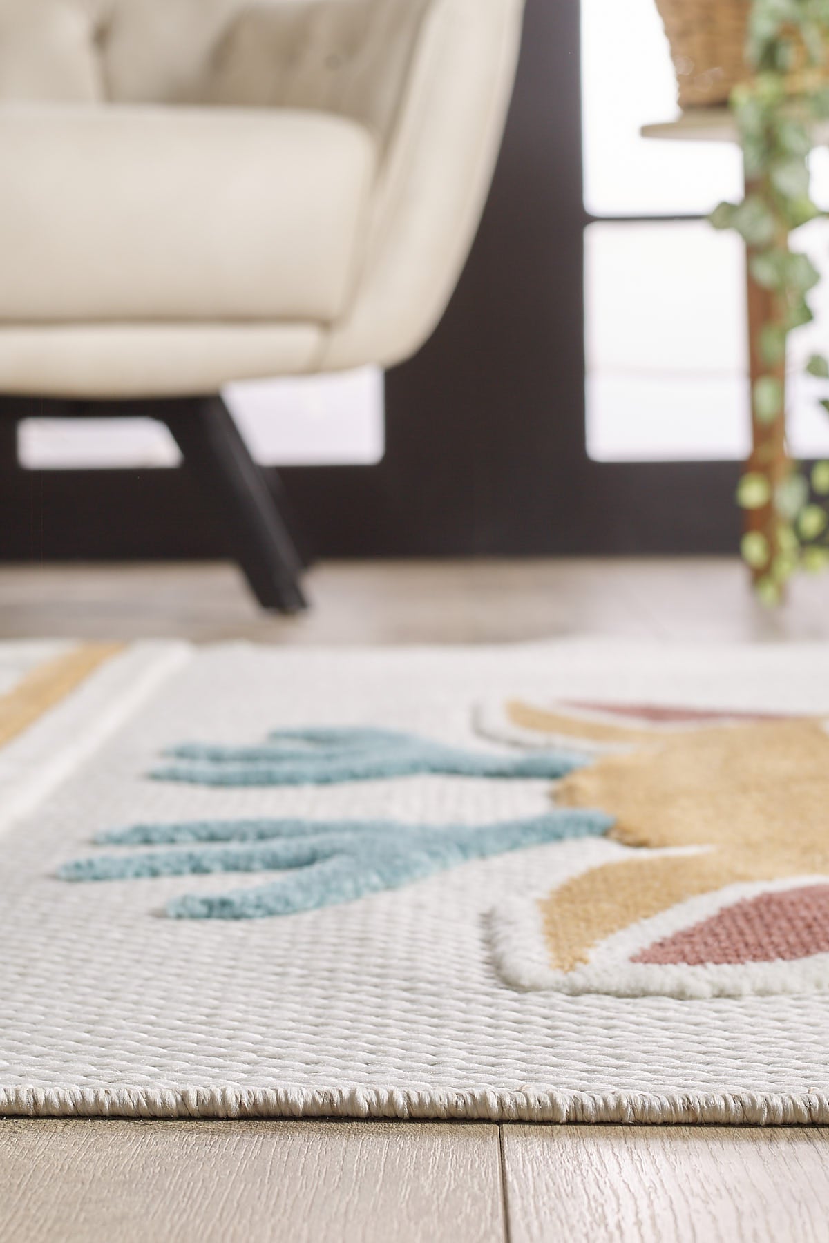 Empera-Shibori Kids Deer Figürlü Dikdörtgen Bebek Odası Halısı-4-Milagron.com