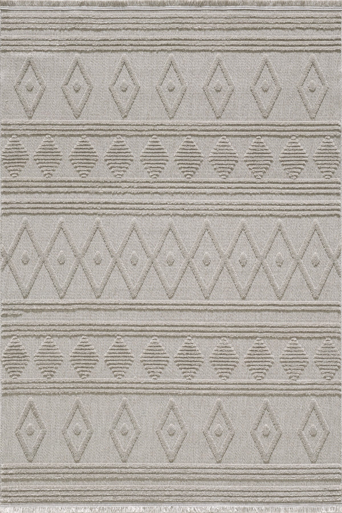 Empera-Shibori Lead Grey Kaymaz Tabanlı Antialerjik Halı-1-Milagron.com