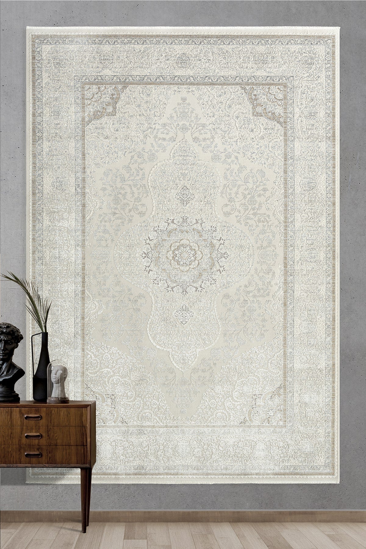 Empera-Soho Mood Anemone Klasik Desenli Eskitme Salon Ve Oturma Odası Halısı-2-Milagron.com