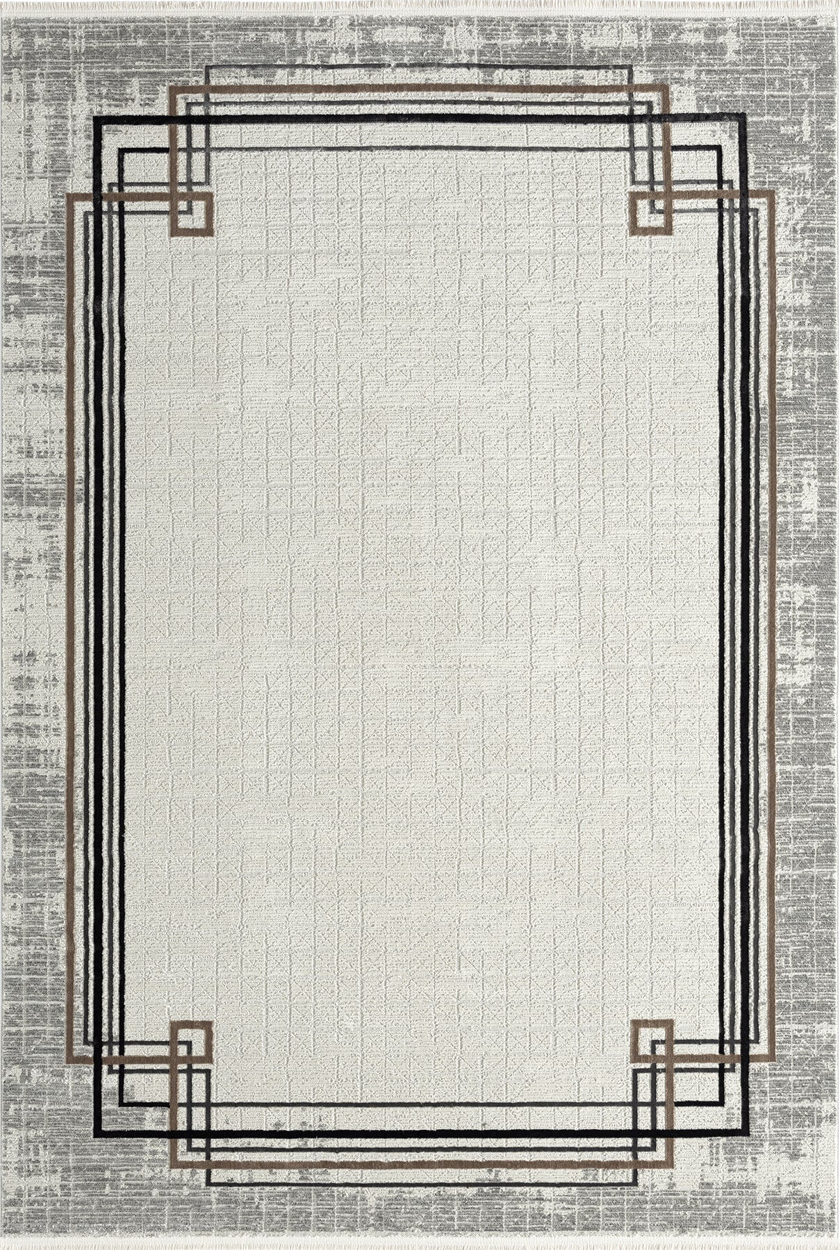 Empera-Terra Amberlight Modern Klasik Çerçeveli Halı-1-Milagron.com