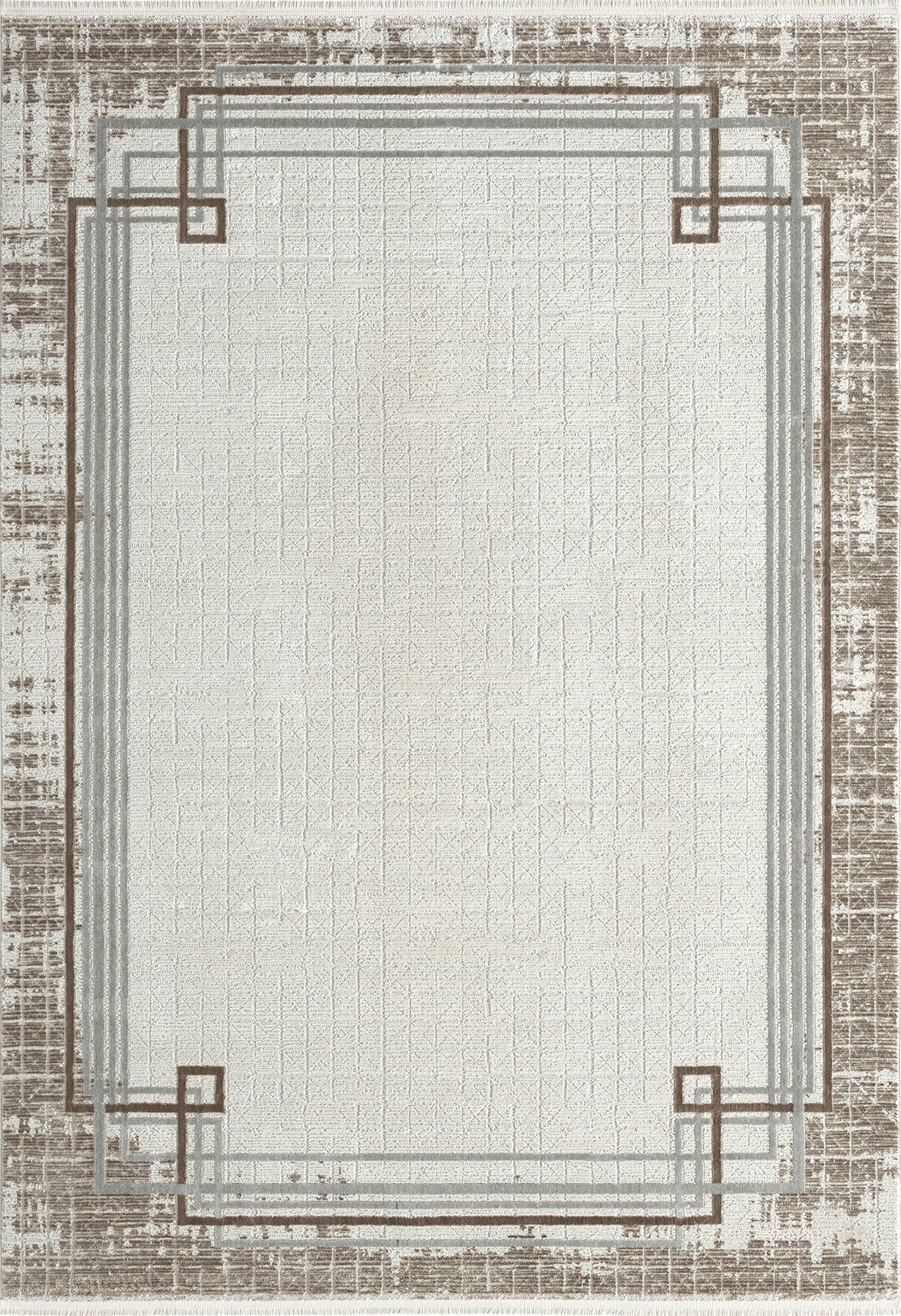 Empera-Terra Boulder Modern Klasik Çerçeveli Halı-1-Milagron.com