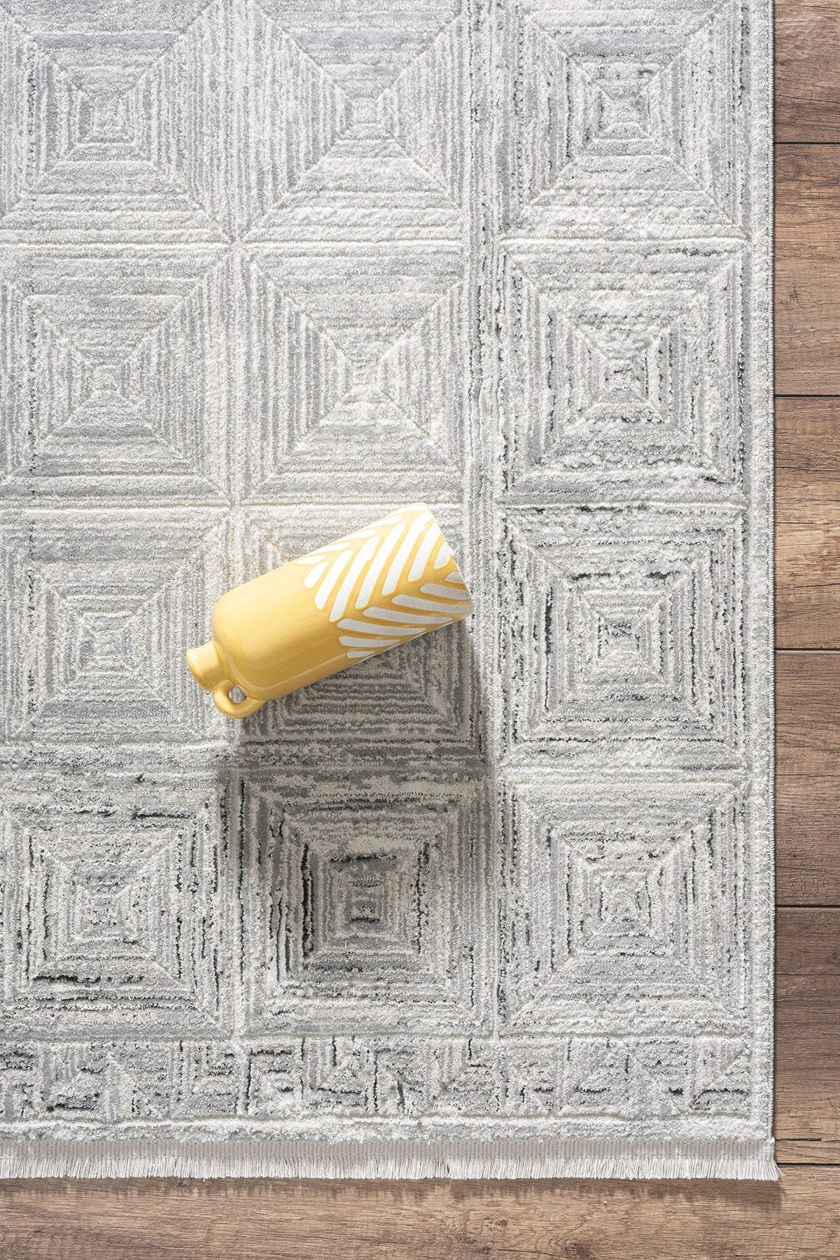 Empera-Terra Lichen Modern Geometrik Oturma Odası Halısı-4-Milagron.com