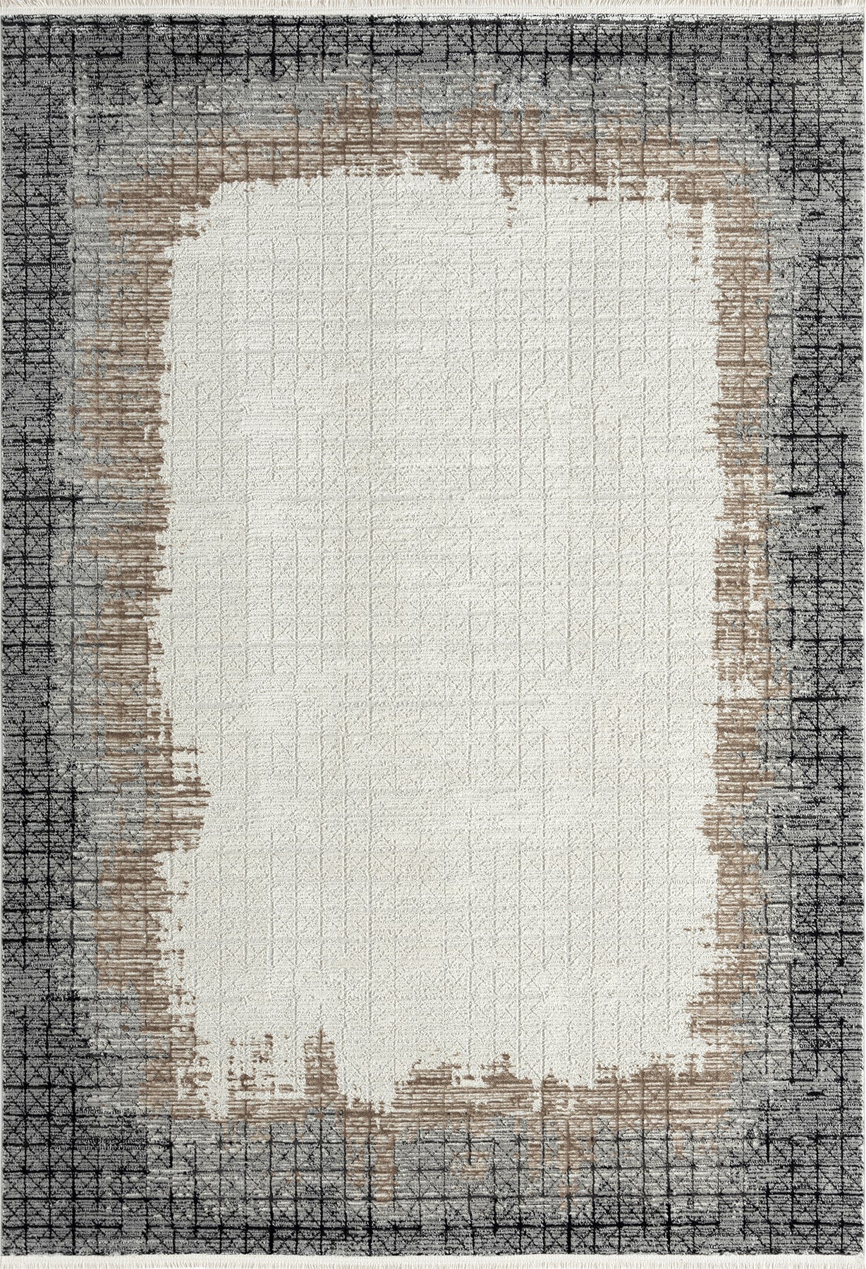 Empera-Terra Vermillion Modern Çerçeveli Halı-1-Milagron.com