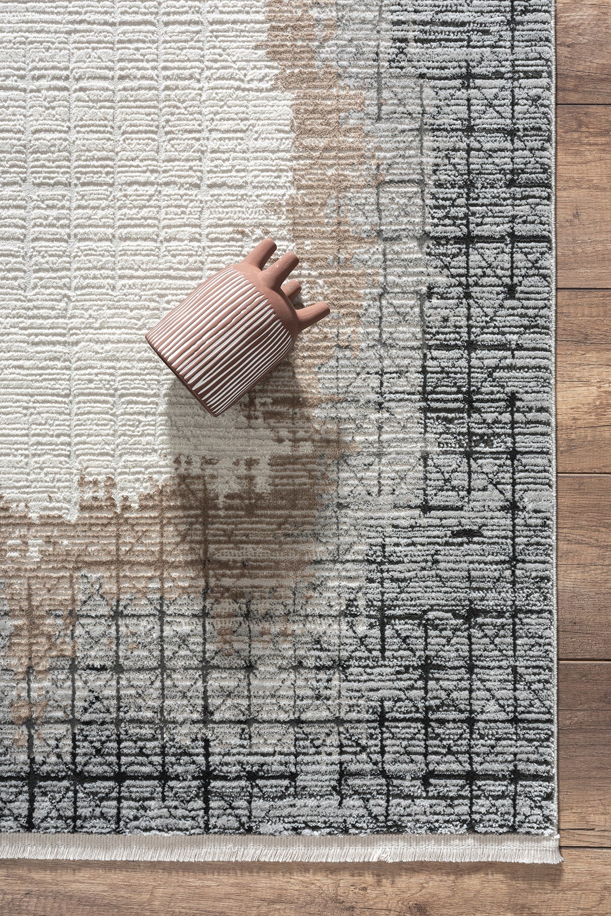 Empera-Terra Vermillion Modern Çerçeveli Halı-4-Milagron.com