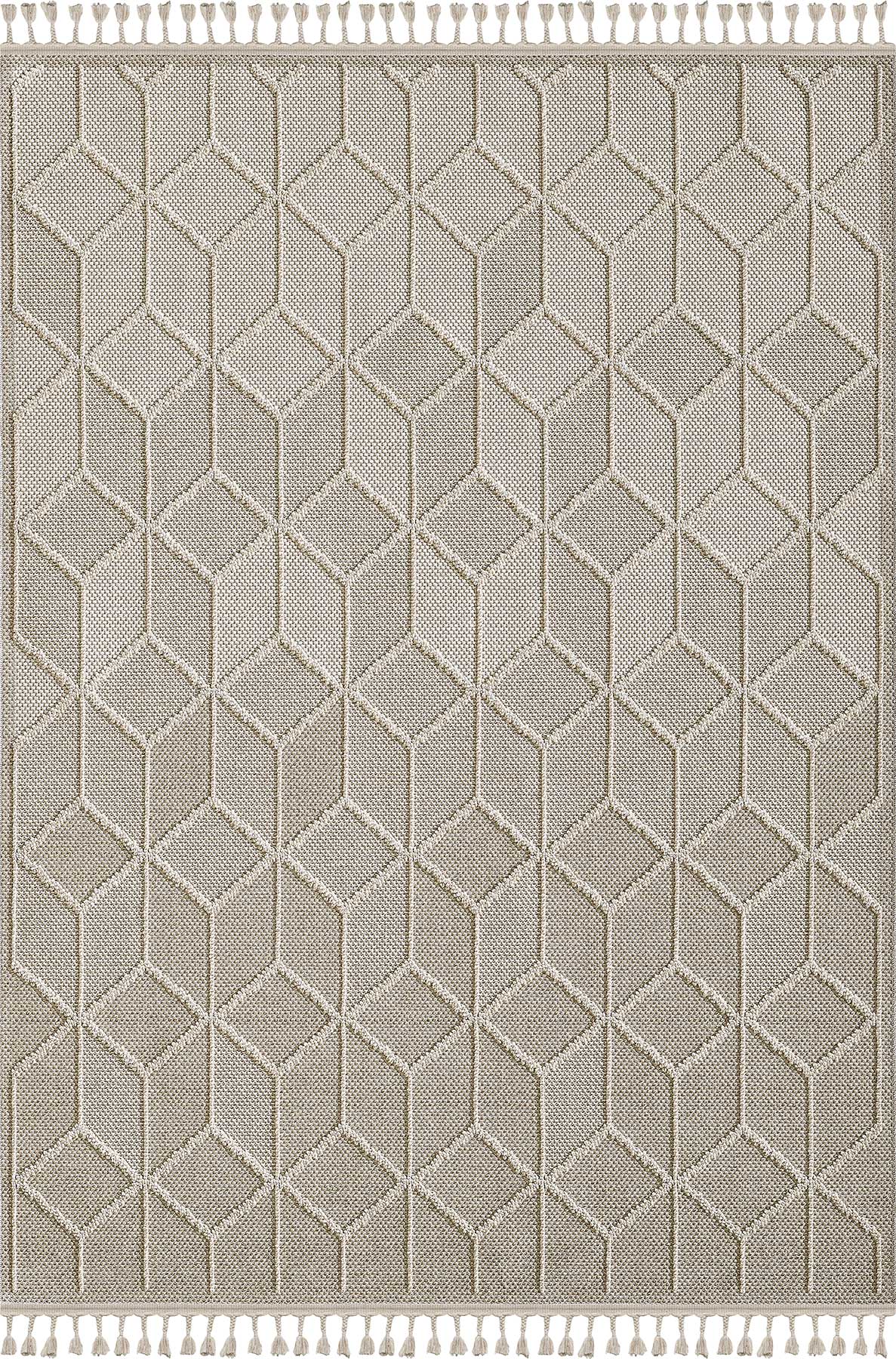 Empera-Verona Grid Bukleli Modern Toz Vermeyen Halı-1-Milagron.com