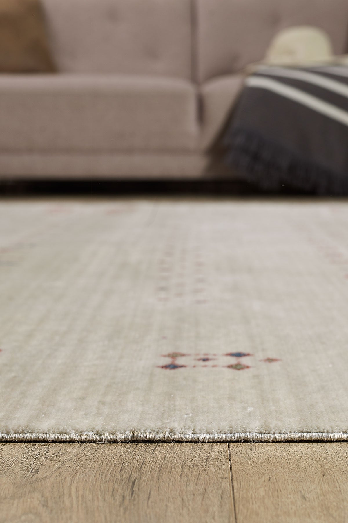 Empera-Violin Aura Etnik Desenli Saçaklı Salon Halısı-4-Milagron.com