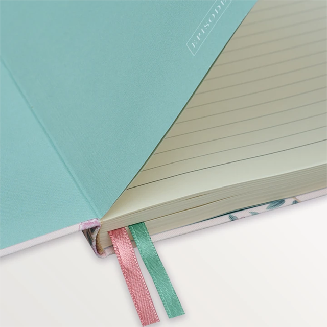 Episode-Episode Peacock Tapestry A5 Flex Linen Notebook-DEFTER-4-Milagron.com