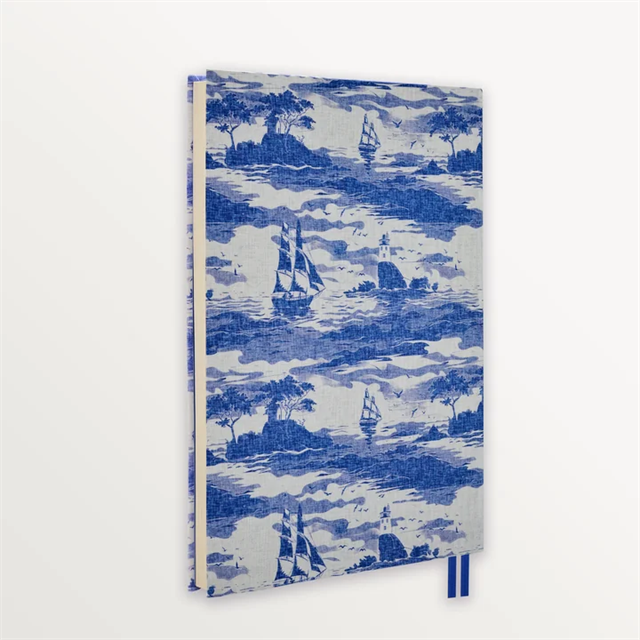 Episode-Episode To The Shore Island Sails A5 Flex Linen Notebook-DEFTER-3-Milagron.com