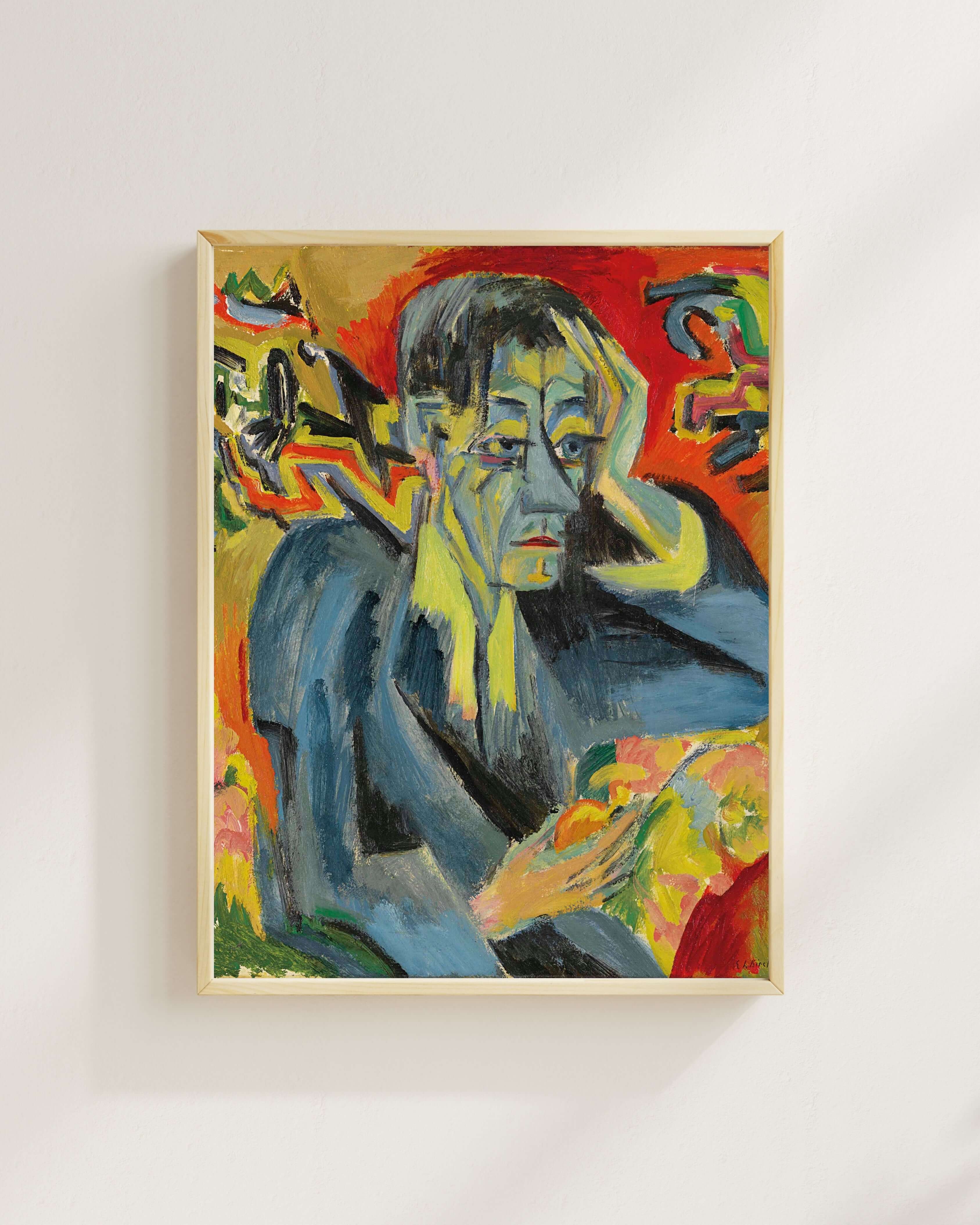 Ernst Ludwig Kirchner - Şair Frank'In Portresi