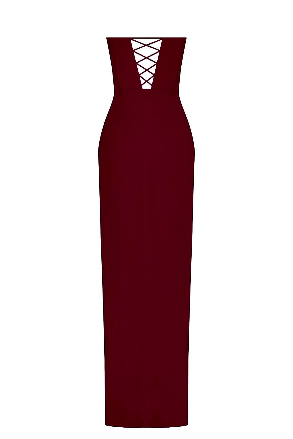 Esotte-Gaia Bordo Elbise-Elbise-3-Milagron.com