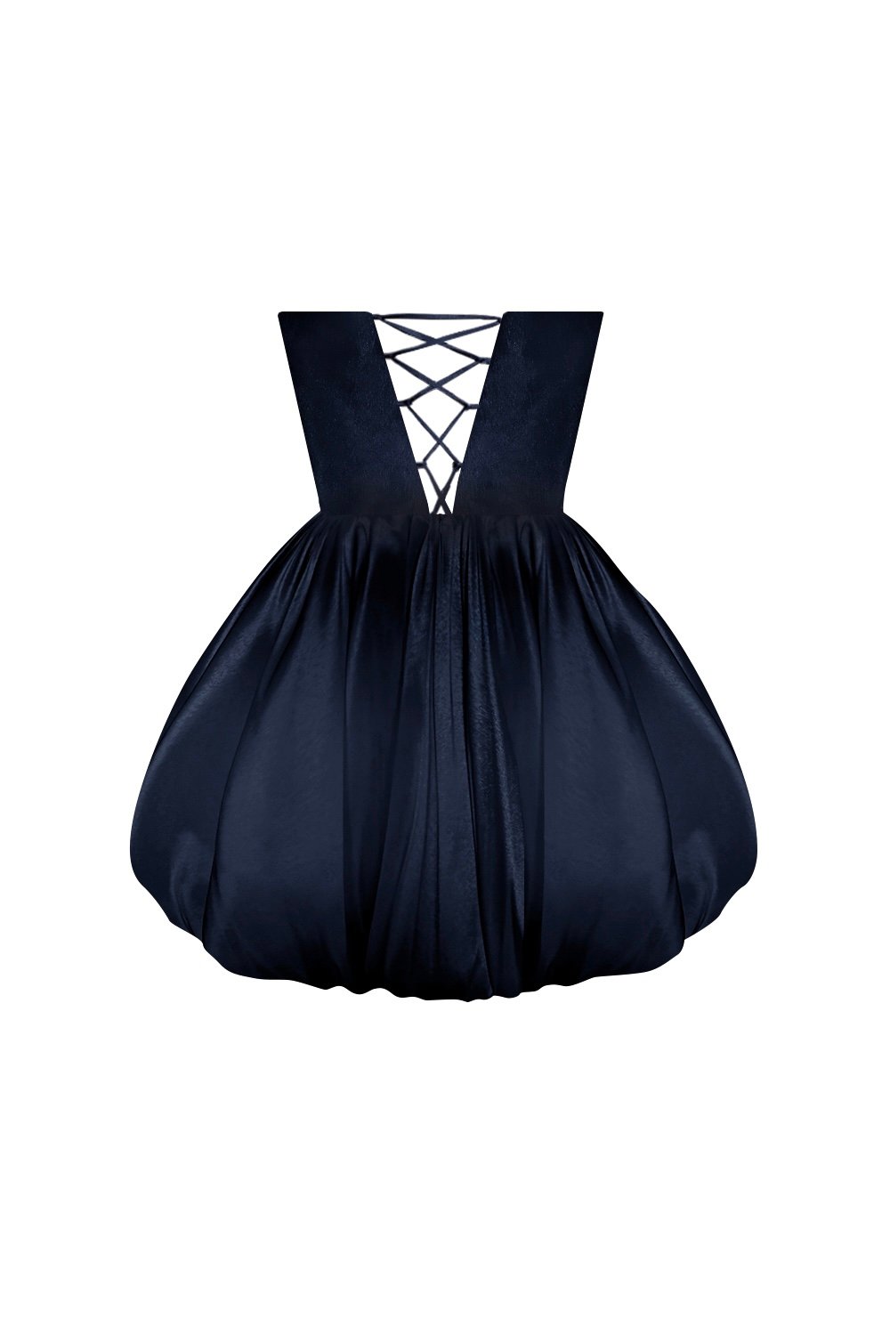 Esotte-Myrcella Lacivert Balon Elbi̇se-Elbise-3-Milagron.com