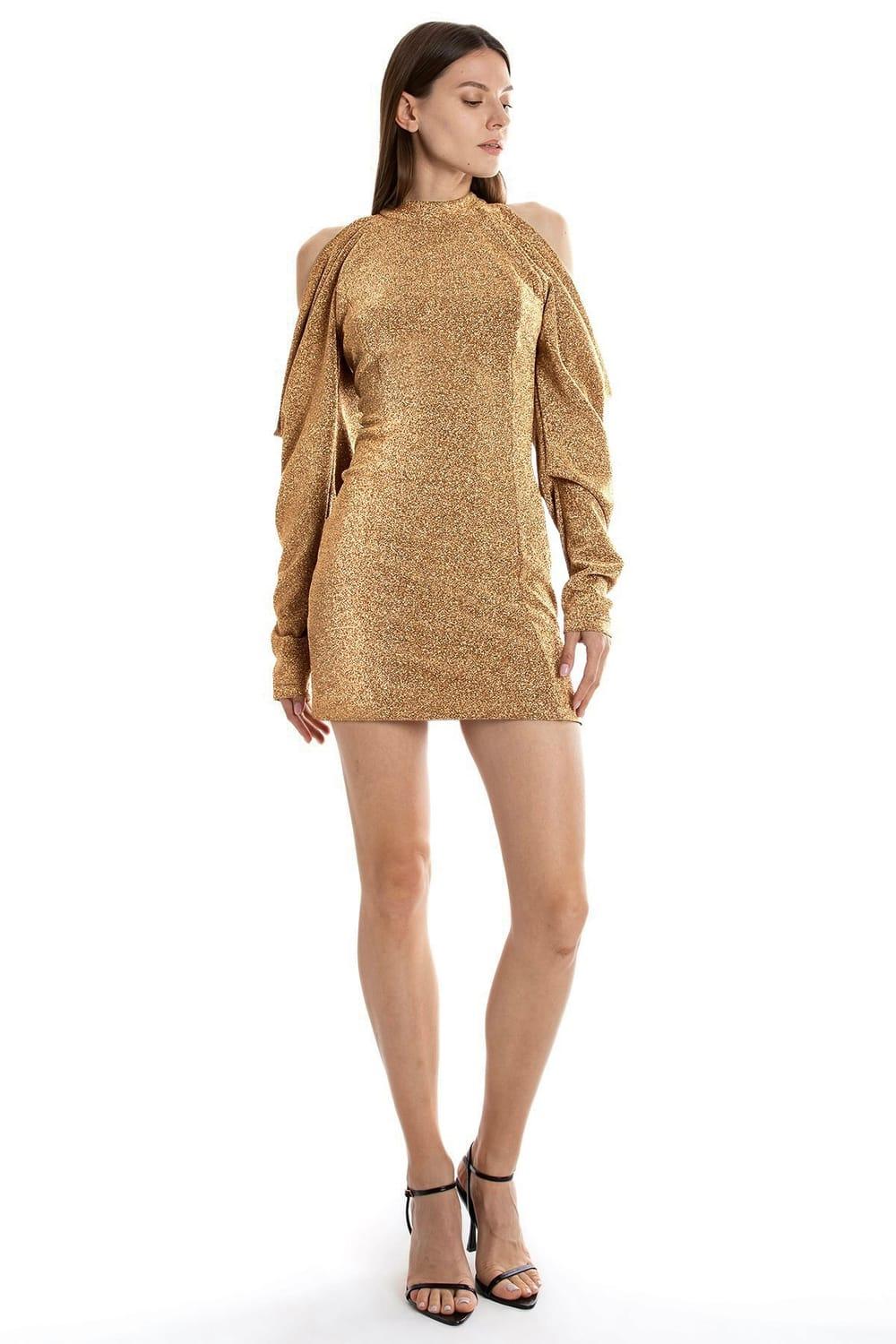 Esotte-Simmi Gold Abiye-Elbise-1-Milagron.com