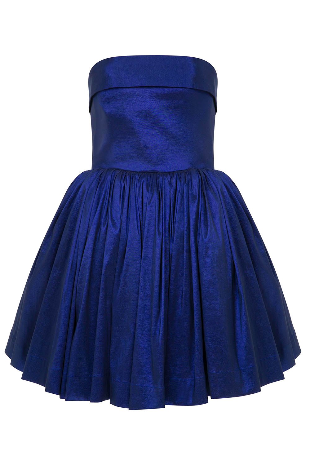 Esra Adıgüzel-Cie - Likra Tafta Katlama Detaylı Straplez Elbise-Elbise-2-Milagron.com