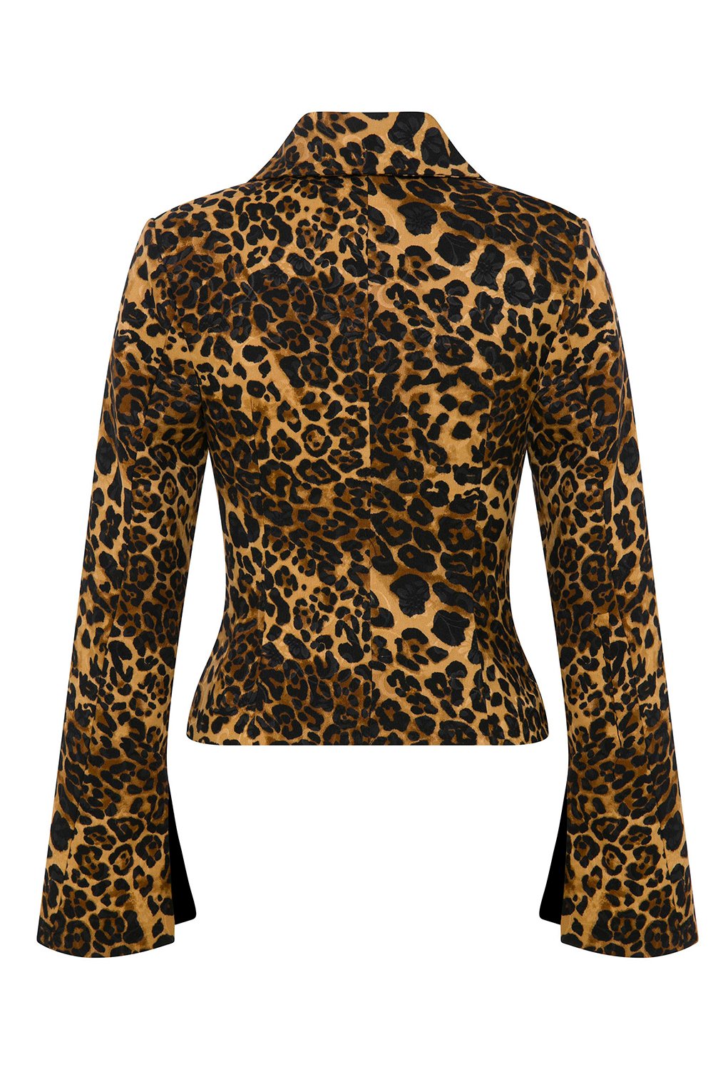 Esra Adıgüzel-Feline Mirage - Fermuar Detaylı Bele Oturan Leopar Desenli Ceket-Ceket-5-Milagron.com